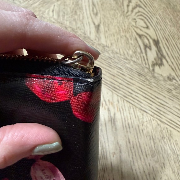 Kate Spade Black Candy Continental Large Zip Around Wallet - Picture 12 of 16
